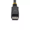 StarTech.com 1 m (3 pēdu) DisplayPort 1.2 kabelis – 4K x 2K Ultra HD VESA sertificēts DisplayPort kabelis – DP uz DP kabelis monitoram – DP video/displeja vads – fiksējoši DP savienotāji