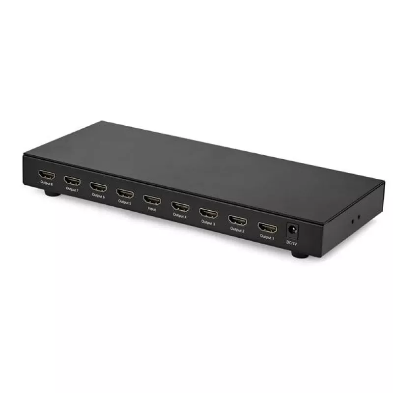 StarTech.com 8 portu 4K 60Hz HDMI sadalītājs, HDMI, 8x HDMI, 3840 x 2160 pikseļi, melns, 4K Ultra HD, 60 Hz