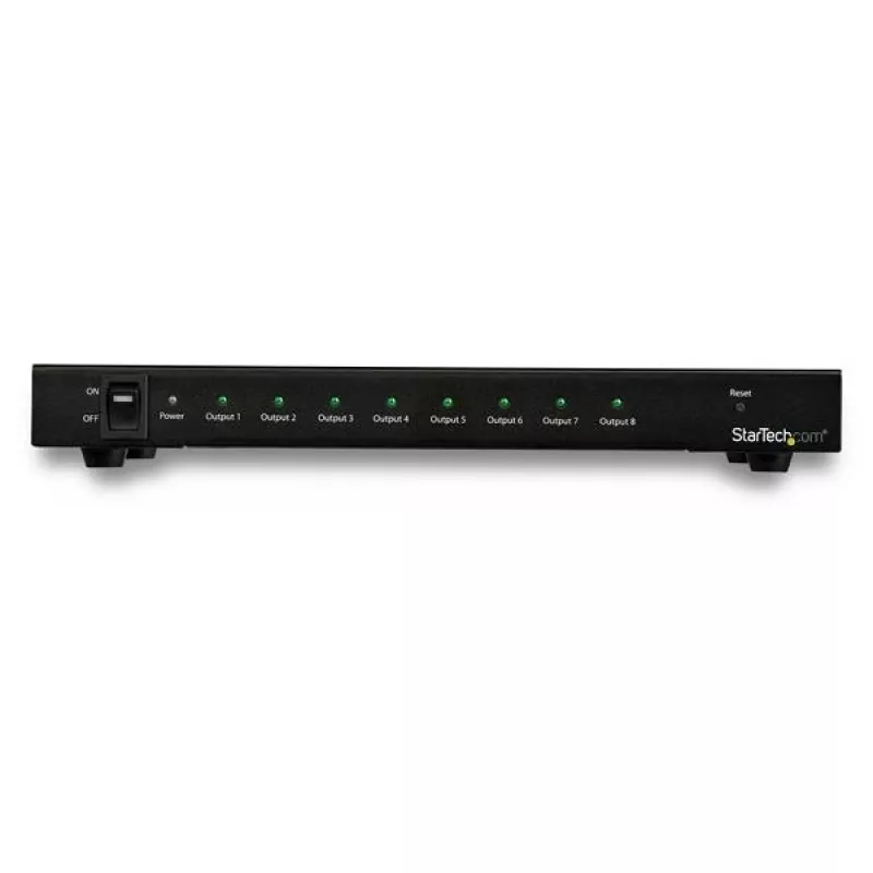 StarTech.com 8 portu 4K 60Hz HDMI sadalītājs, HDMI, 8x HDMI, 3840 x 2160 pikseļi, melns, 4K Ultra HD, 60 Hz