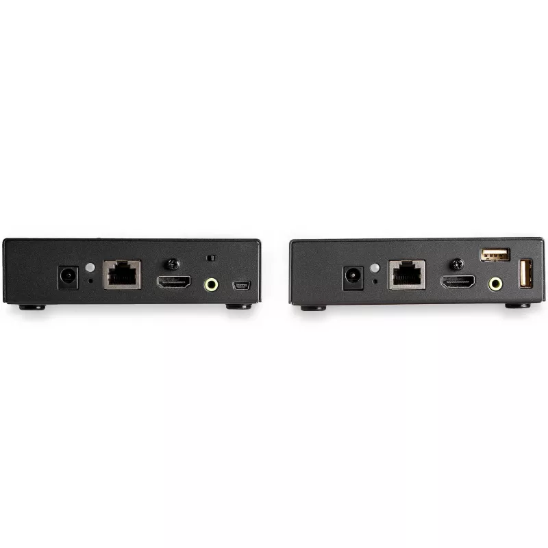StarTech.com HDMI KVM paplašinātājs pa IP tīklu - 4K 30Hz HDMI 2.0 un USB pa IP LAN vai Cat5e/Cat6 Ethernet kabelis (100m/330ft) - Attālināta KVM slēdža/konsoles raidošā/uztvērēja paplašinātāja komplekts