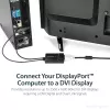 StarTech.com DisplayPort uz DVI Dual Link aktīvais adapteris - DisplayPort uz DVI-D adaptera video pārveidotājs 2560x1600 60Hz - DP 1.2 uz DVI monitoru - ar USB barošanu - ar fiksējošu DP savienotāju