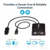 StarTech.com DisplayPort uz DVI Dual Link aktīvais adapteris - DisplayPort uz DVI-D adaptera video pārveidotājs 2560x1600 60Hz - DP 1.2 uz DVI monitoru - ar USB barošanu - ar fiksējošu DP savienotāju
