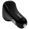 StarTech.com Divu portu USB automašīnas lādētājs - 24 W / 4,8 A - melns, Auto, Cigar lighter, 5 V, melns