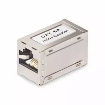 StarTech.com Ekranēts RJ45 savienotājs, Inline Cat6a savienotājs, Mātīte uz mātīti (F/F) T568B spraudkontaktu izvietojums, Ekranēts Ethernet kabeļa pagarinātājs