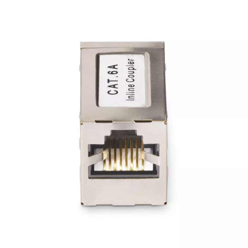 StarTech.com Ekranēts RJ45 savienotājs, Inline Cat6a savienotājs, Mātīte uz mātīti (F/F) T568B spraudkontaktu izvietojums, Ekranēts Ethernet kabeļa pagarinātājs