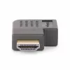 StarTech.com Leņķa HDMI 2.0 adapteris, vīrišķais uz sievišķo, horizontāls 90 grādu leņķa HDMI pieslēgvietas aizsargs, 4K 60Hz, ātrdarbīgs HDMI savienotāja pagarinātājs, V/S