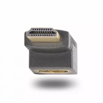 StarTech.com lejupvērsts HDMI 2.0 adapteris, vīrišķais uz sievišķo, vertikāls 90 grādu leņķa HDMI pieslēgvietas aizsargs, 4K 60Hz, ātrgaitas HDMI savienotāja pagarinātājs, V/S