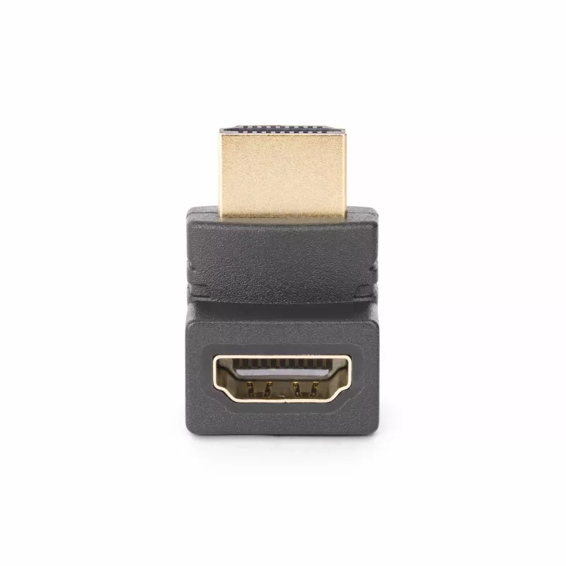 StarTech.com lejupvērsts HDMI 2.0 adapteris, vīrišķais uz sievišķo, vertikāls 90 grādu leņķa HDMI pieslēgvietas aizsargs, 4K 60Hz, ātrgaitas HDMI savienotāja pagarinātājs, V/S