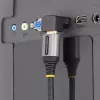 StarTech.com lejupvērsts HDMI 2.0 adapteris, vīrišķais uz sievišķo, vertikāls 90 grādu leņķa HDMI pieslēgvietas aizsargs, 4K 60Hz, ātrgaitas HDMI savienotāja pagarinātājs, V/S