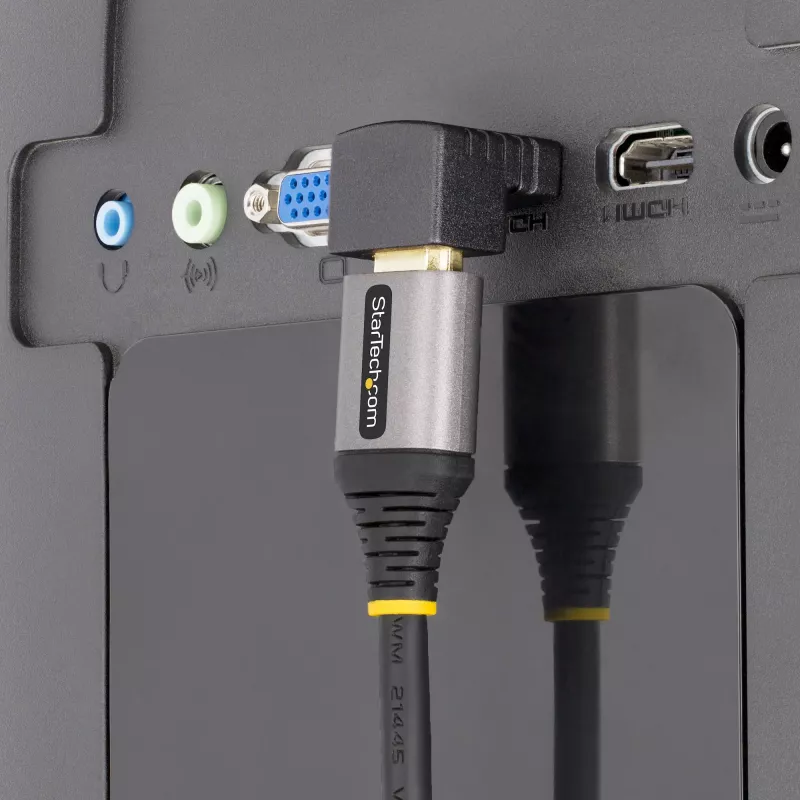 StarTech.com lejupvērsts HDMI 2.0 adapteris, vīrišķais uz sievišķo, vertikāls 90 grādu leņķa HDMI pieslēgvietas aizsargs, 4K 60Hz, ātrgaitas HDMI savienotāja pagarinātājs, V/S
