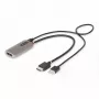 StarTech.com 1 pēda (30 cm) HDMI uz DisplayPort adaptera kabelis, 8K 60 Hz, aktīvs HDMI 2.1 uz DP 1.4 video pārveidotājs, USB kopnes barošana ar iekļauto kabeli