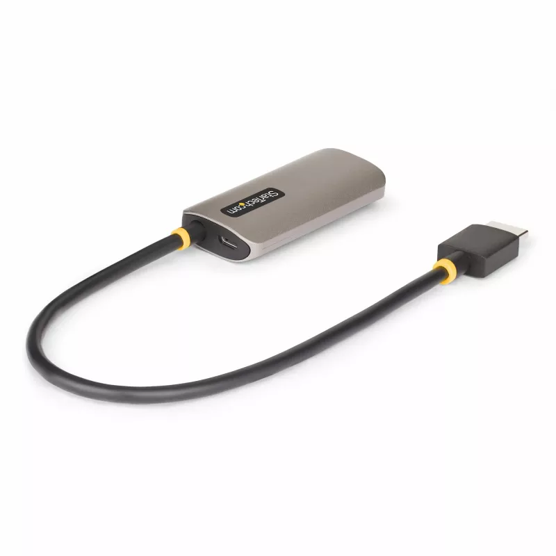 StarTech.com 1 pēda (30 cm) HDMI uz DisplayPort adaptera kabelis, 8K 60 Hz, aktīvs HDMI 2.1 uz DP 1.4 video pārveidotājs, USB kopnes barošana ar iekļauto kabeli