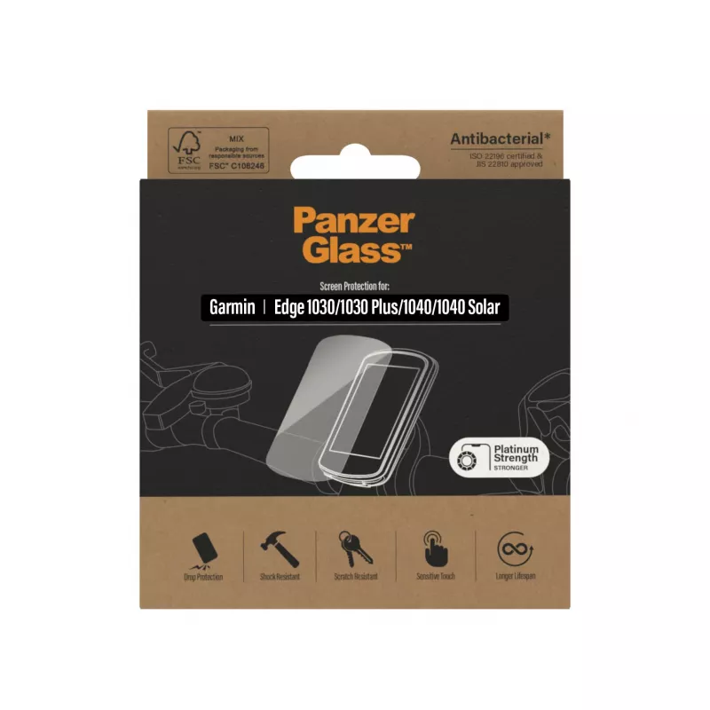 PanzerGlass ekrāna aizsargs Garmin Edge 1030 1040 pretatspīduma rūdītais stikls