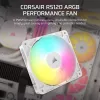 Corsair RS120 ARGB ventilators 12 cm balts 420-2100 RPM