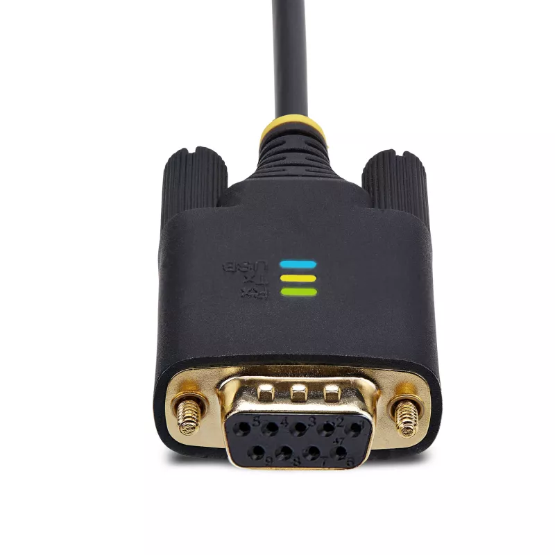StarTech.com 6.6ft (2m) USB uz Null Modem seriālo adaptera kabeli, COM saglabāšana, FTDI, USB-A uz DB9 RS232, maināmas DB9 skrūves/uzgriežņi, Windows/macOS/Linux