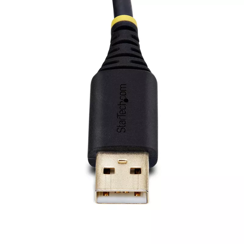 StarTech.com 6.6ft (2m) USB uz Null Modem seriālo adaptera kabeli, COM saglabāšana, FTDI, USB-A uz DB9 RS232, maināmas DB9 skrūves/uzgriežņi, Windows/macOS/Linux
