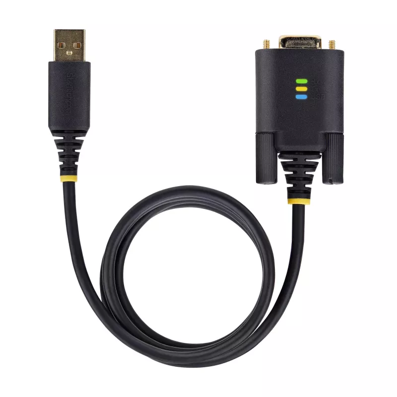StarTech.com 6.6ft (2m) USB uz Null Modem seriālo adaptera kabeli, COM saglabāšana, FTDI, USB-A uz DB9 RS232, maināmas DB9 skrūves/uzgriežņi, Windows/macOS/Linux