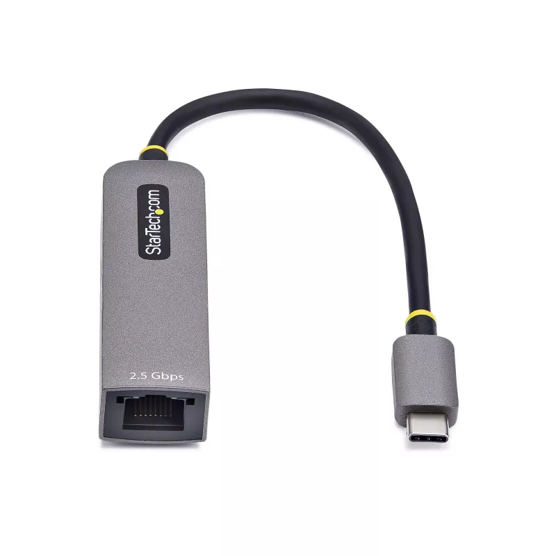 StarTech.com 2.5GbE USB-C uz Ethernet adapteris, 100 W PD caurlaide, NBASE-T NIC, USB 3.0 Type-C 2.5/1G vairāku ātrumu tīkls, saderīgs ar Thunderbolt, Windows un Mac