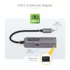 StarTech.com 2.5GbE USB-C uz Ethernet adapteris, 100 W PD caurlaide, NBASE-T NIC, USB 3.0 Type-C 2.5/1G vairāku ātrumu tīkls, saderīgs ar Thunderbolt, Windows un Mac