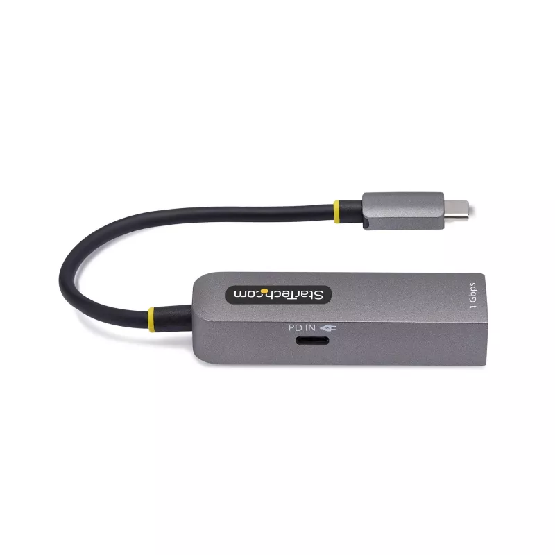 StarTech.com USB-C uz Ethernet adapteris, NIC, 100W PD caurlaide, USB 3.0 Type-C 1Gbps vairāku ātrumu tīkla adapteris, Thunderbolt saderīgs, Windows un Mac