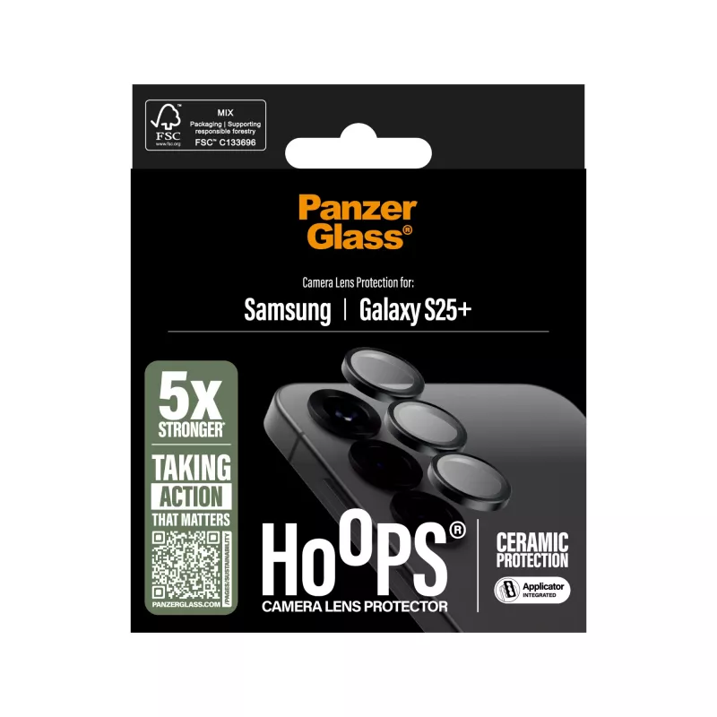 Kameras Lēcas Aizsargs PanzerGlass Samsung Galaxy S25+ Pret skrāpējumiem Triecienizturīgs