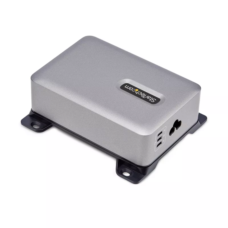 StarTech.com 4 portu vairāku ierīču USB-C lādētājs, 240 W kopējā jauda, viens ports 140 W EPR, PD 3.1, pieskrūvējamie porti, konferenču telpām, iekavās iekļauts stiprinājums virsmas montāžai