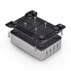 StarTech.com 4 portu vairāku ierīču USB-C lādētājs, 240 W kopējā jauda, viens ports 140 W EPR, PD 3.1, pieskrūvējamie porti, konferenču telpām, iekavās iekļauts stiprinājums virsmas montāžai