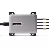 StarTech.com 4 portu vairāku ierīču USB-C lādētājs, 240 W kopējā jauda, viens ports 140 W EPR, PD 3.1, pieskrūvējamie porti, konferenču telpām, iekavās iekļauts stiprinājums virsmas montāžai