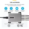 StarTech.com 4 portu vairāku ierīču USB-C lādētājs, 240 W kopējā jauda, viens ports 140 W EPR, PD 3.1, pieskrūvējamie porti, konferenču telpām, iekavās iekļauts stiprinājums virsmas montāžai