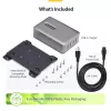 StarTech.com 4 portu vairāku ierīču USB-C lādētājs, 240 W kopējā jauda, viens ports 140 W EPR, PD 3.1, pieskrūvējamie porti, konferenču telpām, iekavās iekļauts stiprinājums virsmas montāžai