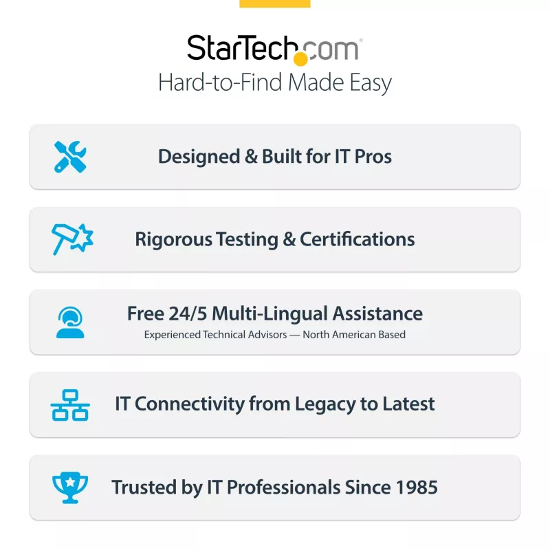 StarTech.com 4 portu vairāku ierīču USB-C lādētājs, 240 W kopējā jauda, viens ports 140 W EPR, PD 3.1, pieskrūvējamie porti, konferenču telpām, iekavās iekļauts stiprinājums virsmas montāžai