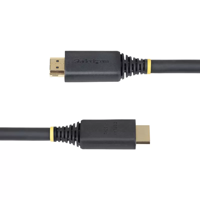 StarTech.com 15m (49,2 pēd.) aktīvs ātrgaitas HDMI kabelis, 4K 60 Hz/1440p 144 Hz, HDR10/HDCP 2.2/ARC, 18 Gbit/s, UHD HDMI 2.0 vads televizoram/monitoram/displejam, TPE apvalks
