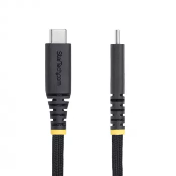 StarTech.com 3 m USB-C uzlādes kabelis, izturīgs un īpaši elastīgs, 240 W (5 A) PD EPR, USB 2.0 klēpjdatora lādētāja kabelis, USB-IF sertificēts, izturīgs USB-C uzlādes vads