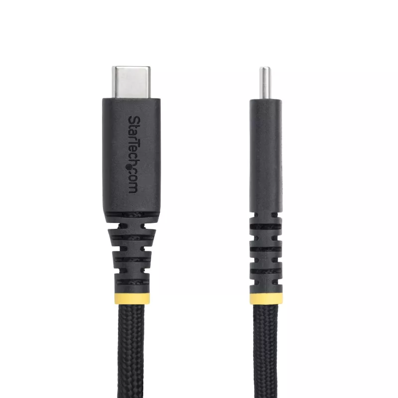 StarTech.com 3 m USB-C uzlādes kabelis, izturīgs un īpaši elastīgs, 240 W (5 A) PD EPR, USB 2.0 klēpjdatora lādētāja kabelis, USB-IF sertificēts, izturīgs USB-C uzlādes vads