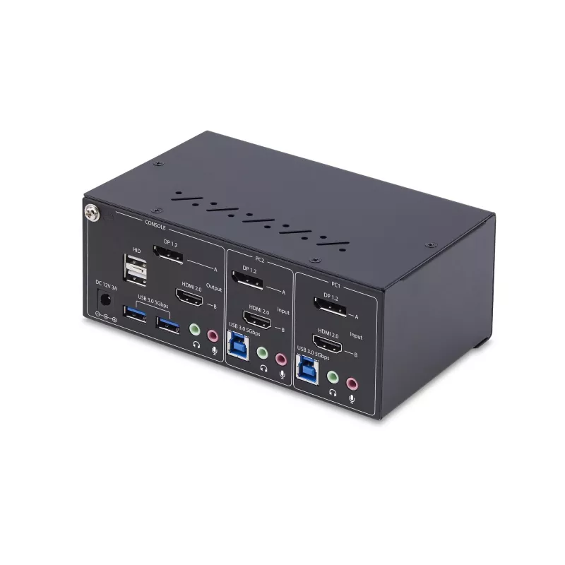 StarTech.com P2ADDH462-KVM-SWITCH KVM slēdzis, melns