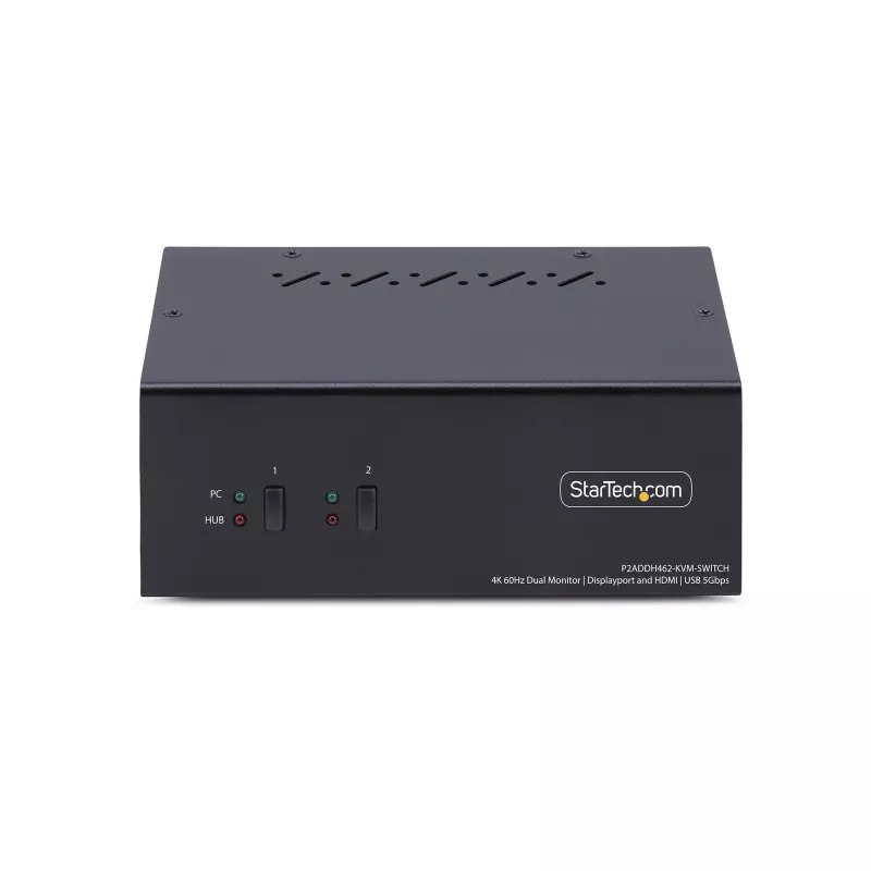 StarTech.com P2ADDH462-KVM-SWITCH KVM slēdzis, melns