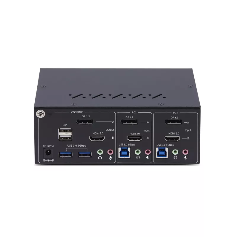 StarTech.com P2ADDH462-KVM-SWITCH KVM slēdzis, melns