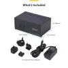 StarTech.com P2ADDH462-KVM-SWITCH KVM slēdzis, melns