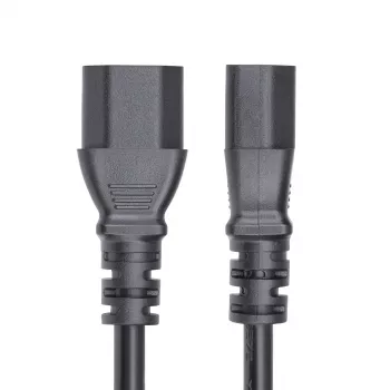 StarTech.com 4,5 m (15 pēdas) pagarinātāja strāvas vads, C14 uz C13 PDU strāvas vads, 15 A 250 V, 14 AWG, maiņstrāvas kabelis PDU/barošanas blokam, ar KEMA-KEUR sertifikātu