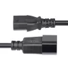 StarTech.com 4,5 m (15 pēdas) pagarinātāja strāvas vads, C14 uz C13 PDU strāvas vads, 15 A 250 V, 14 AWG, maiņstrāvas kabelis PDU/barošanas blokam, ar KEMA-KEUR sertifikātu