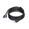 StarTech.com 3 m HDMI un USB 5 Gbps KVM kabelis, 4K 60 Hz, HDMI 2.0 un USB kombinētais kabelis KVM slēdžiem