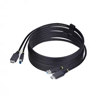StarTech.com 3 m HDMI un USB 5 Gbps KVM kabelis, 4K 60 Hz, HDMI 2.0 un USB kombinētais kabelis KVM slēdžiem