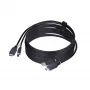 StarTech.com 3 m HDMI un USB 5 Gbps KVM kabelis, 4K 60 Hz, HDMI 2.0 un USB kombinētais kabelis KVM slēdžiem