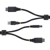 StarTech.com 3 m HDMI un USB 5 Gbps KVM kabelis, 4K 60 Hz, HDMI 2.0 un USB kombinētais kabelis KVM slēdžiem