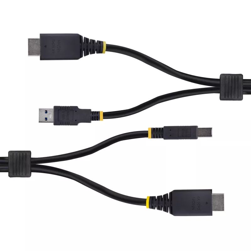 StarTech.com 3 m HDMI un USB 5 Gbps KVM kabelis, 4K 60 Hz, HDMI 2.0 un USB kombinētais kabelis KVM slēdžiem