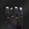 StarTech.com 3 m HDMI un USB 5 Gbps KVM kabelis, 4K 60 Hz, HDMI 2.0 un USB kombinētais kabelis KVM slēdžiem