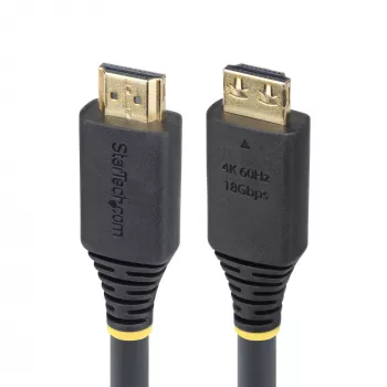 StarTech.com 6,1 m augstas ātrdarbības HDMI kabelis ar satverošiem savienotājiem, 4K 60 Hz/1440p 144 Hz, HDR10/HDCP 2.2/ARC, 18 Gbps, UHD HDMI 2.0 vads televizoram/monitoram/displejam, TPE apvalks