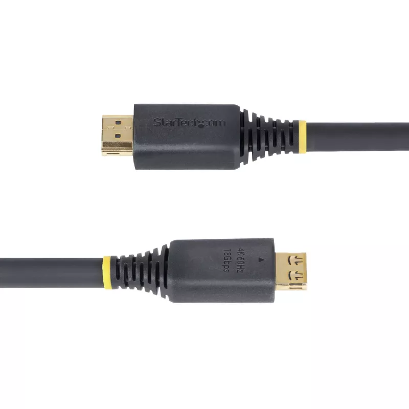 StarTech.com 6,1 m augstas ātrdarbības HDMI kabelis ar satverošiem savienotājiem, 4K 60 Hz/1440p 144 Hz, HDR10/HDCP 2.2/ARC, 18 Gbps, UHD HDMI 2.0 vads televizoram/monitoram/displejam, TPE apvalks
