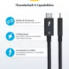 StarTech.com 2,6 pēdas (80 cm) Thunderbolt 5 kabelis, 80 Gbit/s / līdz 120 Gbit/s, 240 W PD, 8K 60 Hz, sertificēts Thunderbolt kabelis — saderīgs ar Thunderbolt 4/USB4/USB-C