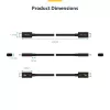 StarTech.com 2,6 pēdas (80 cm) Thunderbolt 5 kabelis, 80 Gbit/s / līdz 120 Gbit/s, 240 W PD, 8K 60 Hz, sertificēts Thunderbolt kabelis — saderīgs ar Thunderbolt 4/USB4/USB-C